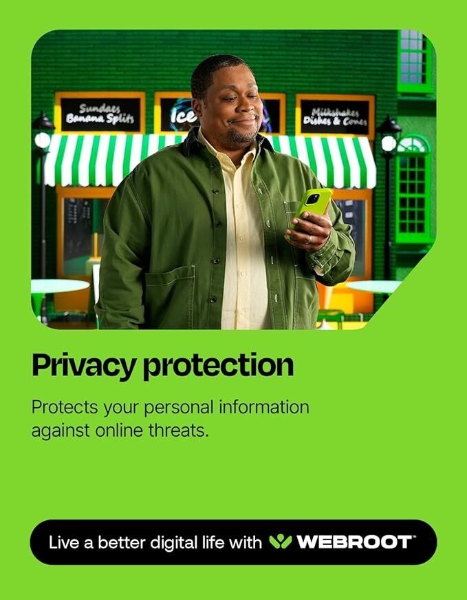 Webroot Internet Security Complete | Antivirus Software 2025 | 5 Device | 2 Year Download for PC/Mac/Chromebook/Android/IOS + Password Manager, Performance Optimizer & Cloud Backup